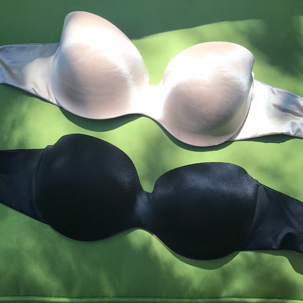 Maidenform 34C strapless bras nude & black